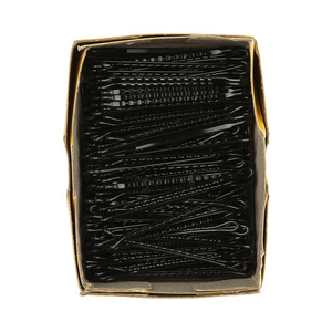 Pinzas para el Cabello Negras de 5.5cm, Pasadores Metálicos Pequeños para Uso Diario, Adornos para el Cabello para Maquillaje y Estudio, en Caja, Cabeza Redonda, 60 Piezas - Product Image 4
