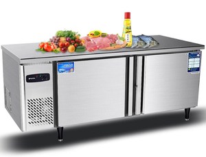 Thương mại thép không gỉ bánh sandwich truy cập tủ lạnh bánh <span class=keywords><strong>pizza</strong></span> và salad làm việc băng ghế dự bị tủ đông hiển thị pre-tủ lạnh bảng - Product Image 5