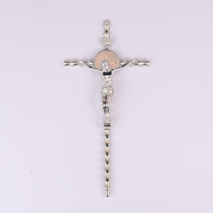 기독교 가정 장식 서 십자가 기본 실버 도금 금속 예수 십자가 책상 장식 가정 종교 선물 - Product Image 4