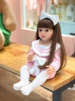 Nouveauté Poupées bébé Reborn Poupée douce princesse Silicone souple et vif Poupées bébé Reborn fille 55cm pour enfants