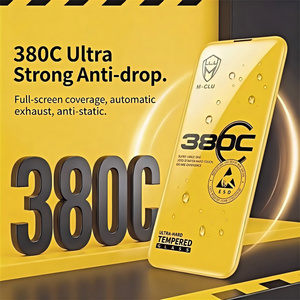 กระจกนิรภัยใส HD 380CC Borderle สำหรับ iPhone 17 16 15 14 Pro Max Air Screen ฟิล์ม 9H กาวเต็มแผ่น ป้องกันไฟฟ้าสถิตย์ ขอบโค้ง - Product Image 2