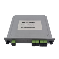 Cassette terminale FTTH optique LGX Box en ABS économique avec répartiteur PLC 1x4 SC APC/UPC, perte d'insertion 7,1 dB, -45~+80°C