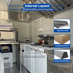 Rimorchio per Alimenti, Food Truck per Cupcakes, Dessert e Caffè Mobile, Trailer per Concessioni <span class=keywords><strong>Alimentari</strong></span> negli Stati Uniti - Product Image 5