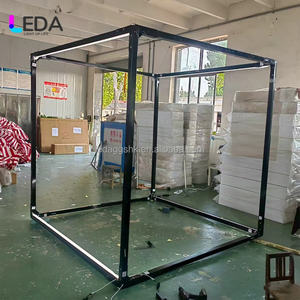 บูธถ่ายรูปกระจก LEDA 2025 แบบกำหนดเองพร้อมกรอบโลหะ ขนาด 200 ซม. สำหรับงานแต่งงาน งานปาร์ตี้ และงานตกแต่ง - Product Image 3