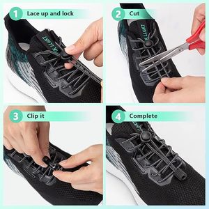 Lacets élastiques tissés universels sans nœuds pour adultes et enfants, cordon en caoutchouc haute élasticité pour baskets décontractées - Product Image 3
