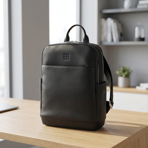 Sac à dos pour ordinateur portable Moleskine Classic Pro Leather, modèle 130072-1, système d'organisation élégant avec poches intégrées, confortable et durable - Product Image 2