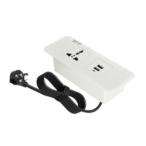 Máy tính để bàn điện Grommet 3 <span class=keywords><strong>inch</strong></span> Ổ cắm ổ cắm lõm <span class=keywords><strong>2</strong></span> AC Outlet & <span class=keywords><strong>2</strong></span> USB cho nhà bếp Countertop - Product Image 5