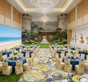 Alfombra Axminster de Lujo Moderna Personalizada para Hotel, 80% Lana, 20% Nailon, para Salón de Banquetes - Product Image 5