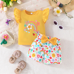 Ropa bonita para bebés Conjuntos de ropa para niñas pequeñas Ropa de verano para niños Trajes para niñas Vestido para bebés 2-3Y - Product Image 5