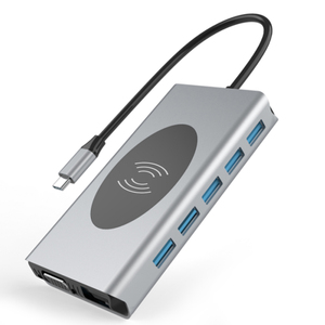 14ใน1 <span class=keywords><strong>USB</strong></span> 3.0 Type <span class=keywords><strong>C</strong></span> ฮับเชื่อมต่อหลายพอร์ตกับ4K RJ45 TF PD อะแดปเตอร์ชาร์จไฟ <span class=keywords><strong>USB</strong></span> ฮับสำหรับแล็ปท็อป - Product Image 3