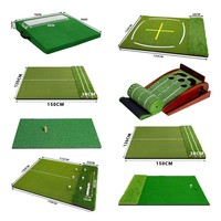 Tapis d'entraînement de golf Shuran pour le swing et le chipping, pliable, portable, pour l'intérieur et l'extérieur, pour droitiers, 40,5x63,5cm