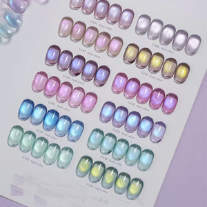 24 Colors High Transparency Wavy Cat Eye <b>Gel</b> Polish <b>Set</b> 15ml Magnetic Soak Off UV LED <b>Nail</b> Art <b>Gel</b> Custom Salon Supply - Product Image 5