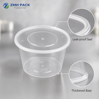 Boîte à lunch jetable écologique en PP avec couvercle, capacité 1000 ml, logo personnalisé, micro-ondable, anti-fuite, compatible congélateur, pour hamburger, nouilles, pizza