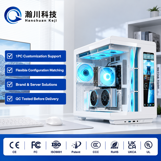 OEM Custom RTX 5070 12GB Intel Core I7 32GB DDR5 1TB NVMe High Performance AI Desktop Computer Gaming PC Factory