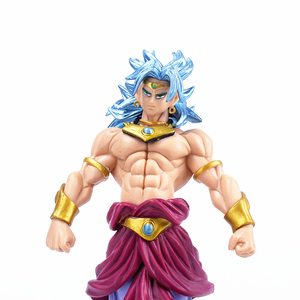 Figurines d'action et jouets en résine PVC personnalisés OEM 2025 de haute qualité, Super <span class=keywords><strong>Saiyan</strong></span> Broli aux cheveux bleus en position debout, figurines d'anime <span class=keywords><strong>DBZ</strong></span> - Product Image 1