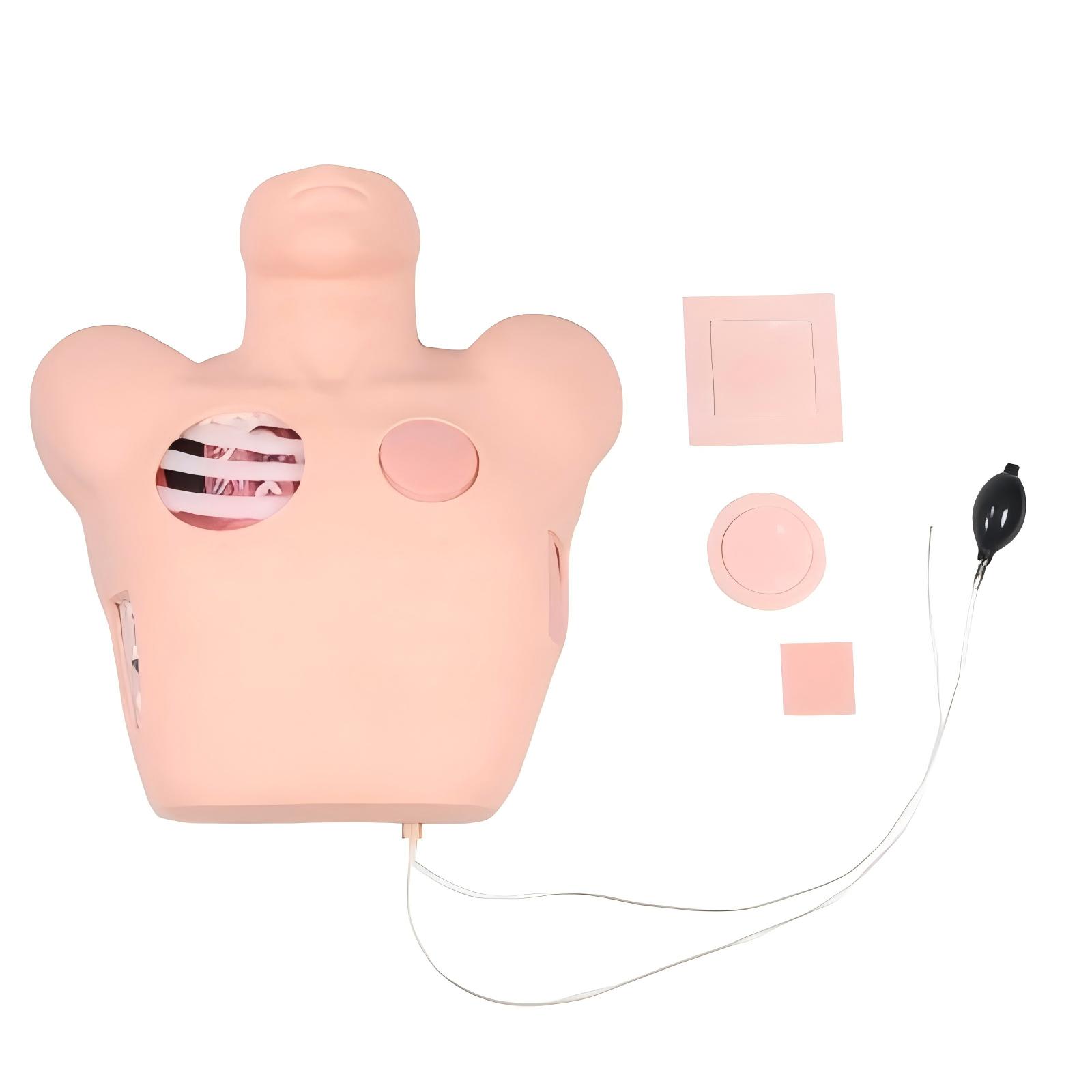 เครื่องฝึกหน้าอกแบบพกพาสีขาว