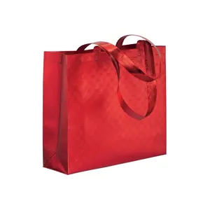 Borsa shopper in TNT metallizzato, merchandising personalizzato - Product Image 2