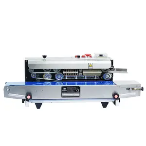 Sealing Plastic Bags Machine Brother Horizontal Continuous Band Bag Sealer Plastic Pouch Heat Sealing Machine SF150W