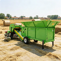 Machine d'emballage de foin et de ensilage de maïs à moteur diesel à prix abordable pour les fermes