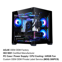 Boîtier PC Gaming en Verre Trempé Micro-ATX/ITX Mid-Tower OEM en Gros avec Ventilateur PC ARGB Noir M275