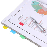 Pour Eagle 7392 matériau PET Transparent Notes autocollantes auto-adhésives marqueurs de Page arc-en-ciel pour livres et accessoires de bureau