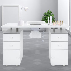 Laci meja kecantikan dan kuku kualitas tinggi furnitur salon disesuaikan meja rias meja kuku - Product Image 1
