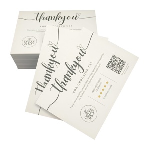 Custom Gepersonaliseerde Bedankkaart Met Logo Goedkope Afdrukken Dank U Kaartaankoop Voor Het Bedrijfsleven - Product Image 1