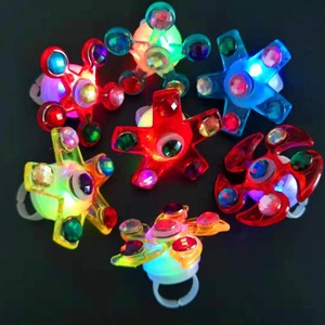 Suministros para fiestas que brillan en <span class=keywords><strong>la</strong></span> oscuridad, regalo de cumpleaños, juego de favores de fiesta, anillos intermitentes coloridos, luz LED, Fidget Spinner - Product Image 6