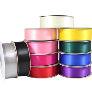 Pita Satin Warna Solid Ramah Lingkungan Berkualitas Tinggi Grosir 100% Poliester 38mm 100 Yard Per Gulung untuk Pernikahan Natal - Product Image 5