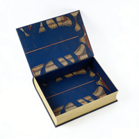 Emballage personnalisé pour la Bible, boîtes à livres, rangement, luxe, cuir magnétique, bois, faux livre, décoration, boîte cadeau en forme de livre