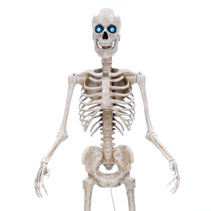 Decoración de Jardín para Exteriores, Esqueleto Gigante Humano de Halloween de 8 Pies con Ojos Proyectados, Espeluznante y Terrorífico - Product Image 3