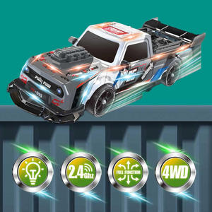 AiJH1:14 Coches de Control Remoto con Tracción en las 4 Ruedas y Luces, Coche Deportivo de Carreras TRY ME, Vehículo de Carreras RC, Juguetes de Coches de Derrape - Product Image 2