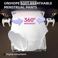 Culotte menstruelle jetable en coton 100 % pour la nuit, flux abondant, anti-fuite, absorbante, sous-vêtement hygiénique – Vente en gros