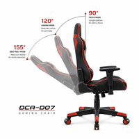 Chaise de jeu avec appui-tête réglable et coussin lombaire, capacité de charge de 150 kg, chaise de style racing BIFMA X5.1 pour les joueurs