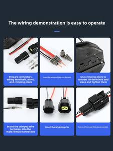 Conector de Terminal de Enchufe Impermeable para Automóvil AMP de Latón IP67, 4/6/8/12 Pines, Macho y Hembra, Serie 1.8 - Product Image 4