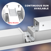 Brandon 40W 50W Aluminium Narrow T-Bar Plafond Installation 3CCT Réglable Led Panneau Troffer Panneau Lumineux pour Bureau