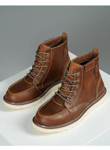 Botas de Invierno Unisex de Cuero Genuino, Impermeables, con Forro Térmico, Botines con Entresuela de Felpa, Suela de Goma Gruesa y Cómoda - Product Image 6