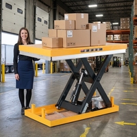 Table élévatrice à ciseaux électrique industrielle robuste, plateforme fixe sur mesure pour poste de travail de ligne d'assemblage JIALITE Q235