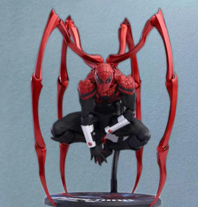 Nouvelle figurine d'action ZT Spider-Man en PVC, échelle 1:12, thème anime, avec souffleur d'air supérieur, <span class=keywords><strong>noir</strong></span> et rouge, décoration de super-héros 2026 - Product Image 2