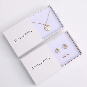 Custom Sliding Drawer Jewelry <b>Gift</b> <b>Box</b> with Handle Luxury Paper Packaging for <b>Earrings</b> Necklaces and Bracelets - Product Image 1