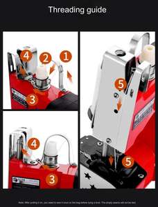 Máquina de Coser Portátil para Uso Doméstico 110V/220V <span class=keywords><strong>Mini</strong></span> GK9-350, Selladora Eléctrica Semiautomática para Bolsas Tejidas, Cierre para Bolsas de Arroz y Piel de Serpiente - Product Image 6