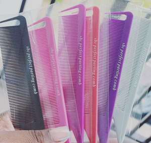 Peigne à queue de rat antistatique en promotion, peigne de coiffure pour salon, peigne à tresser en carbone avec logo personnalisé - Product Image 2