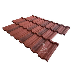 Systèmes de toiture en aluminium et zinc revêtus de pierre de couleur noire et rouge pour l'Afrique de l'Ouest, la <span class=keywords><strong>Gambie</strong></span>, le Libéria et le Nigéria - Product Image 5