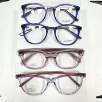 Monture de lunettes optiques en acétate de haute qualité, durable, à commande mixte, tendance et confortable, en stock, vente en gros mixte