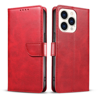 Casing HP Lipat Kulit PU untuk iPhone 14 Pro - Penutup Berdiri dengan 3 Slot Kartu, Penutup Magnetik & Pelindung Anti Benturan