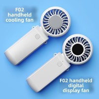 Sınır Ötesi Yeni Stil Soğutmalı El Tipi Mini Fan USB Şarjlı Taşınabilir Katlanabilir Fırçasız Motor 5 Hızlı 3-6 Saat İngilizce