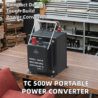 Convertidor de Energía Portátil Pequeño de 500W, Transformador de Voltaje TC 100V, Material de Cobre para Uso Doméstico, Frecuencias de 50Hz y 60Hz, Monofásico