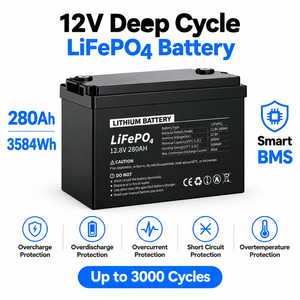 แบตเตอรี่รถกอล์ฟ LiFePO4 12.8V 280Ah 3584Wh แบตเตอรี่ลิเธียม 12V แบบ Deep Cycle ใช้แทนแบตเตอรี่ตะกั่วกรด - Product Image 5
