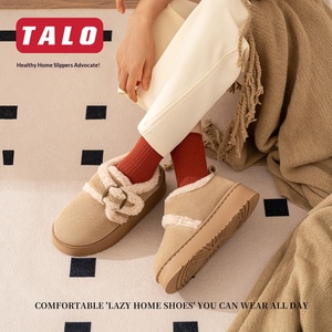 <span class=keywords><strong>Bottes</strong></span> de neige pour femme, nouvelle collection hiver 2025, décontractées, avec fourrure intégrée, rehaussantes, style <span class=keywords><strong>Birkenstock</strong></span>, en polaire et peluche, pour plateformes transfrontalières - Product Image 2