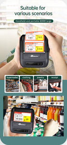<span class=keywords><strong>Impresora</strong></span> de Etiquetas Térmicas Portátil <span class=keywords><strong>Mini</strong></span> USB MHT-P8003 de 80 mm de Ancho Máximo de Papel en Existencia - Product Image 4